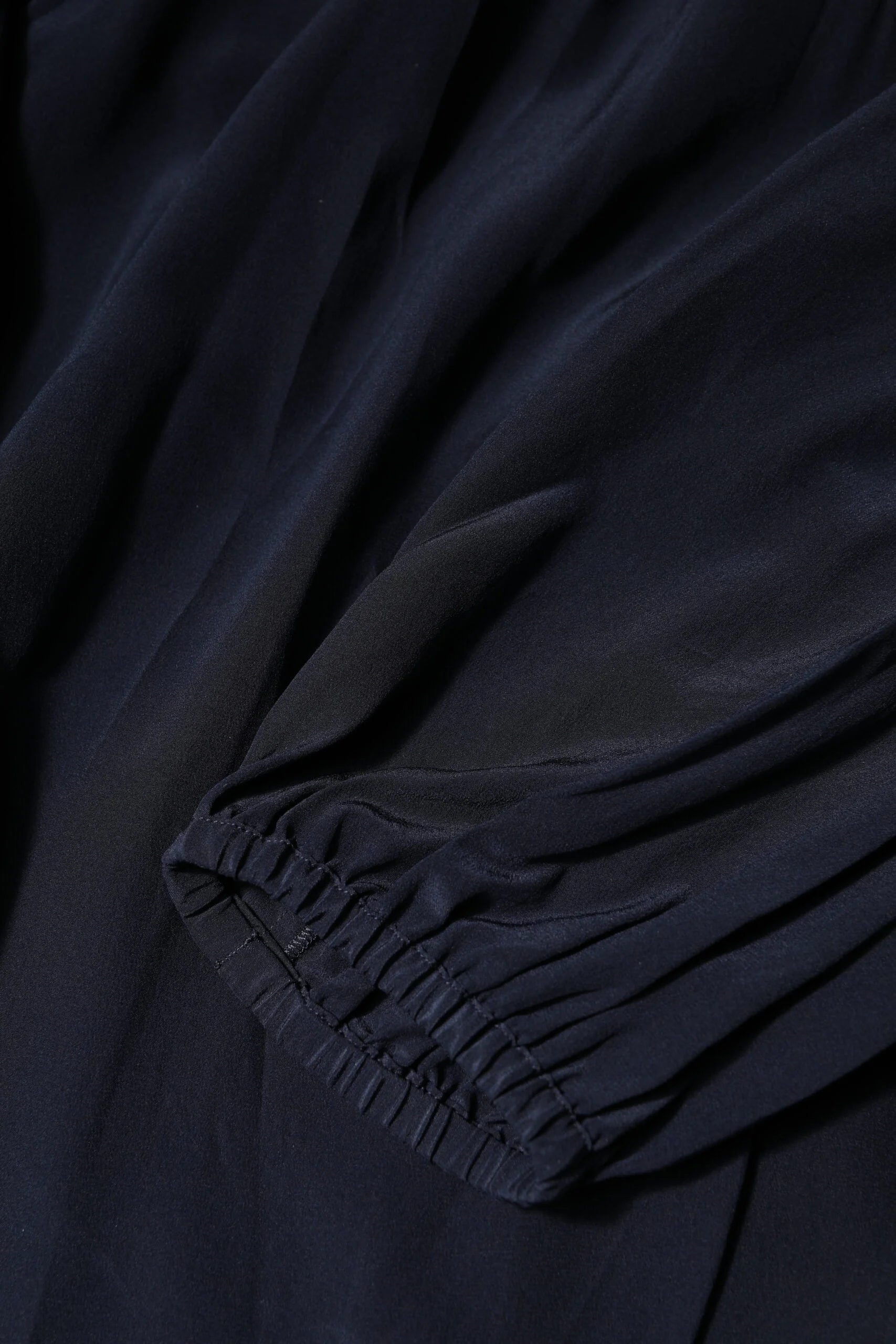 Dolce & Gabbana Blue Silk Mock Neck Long Sleeves Blouse Top - IT40|S - Blouses