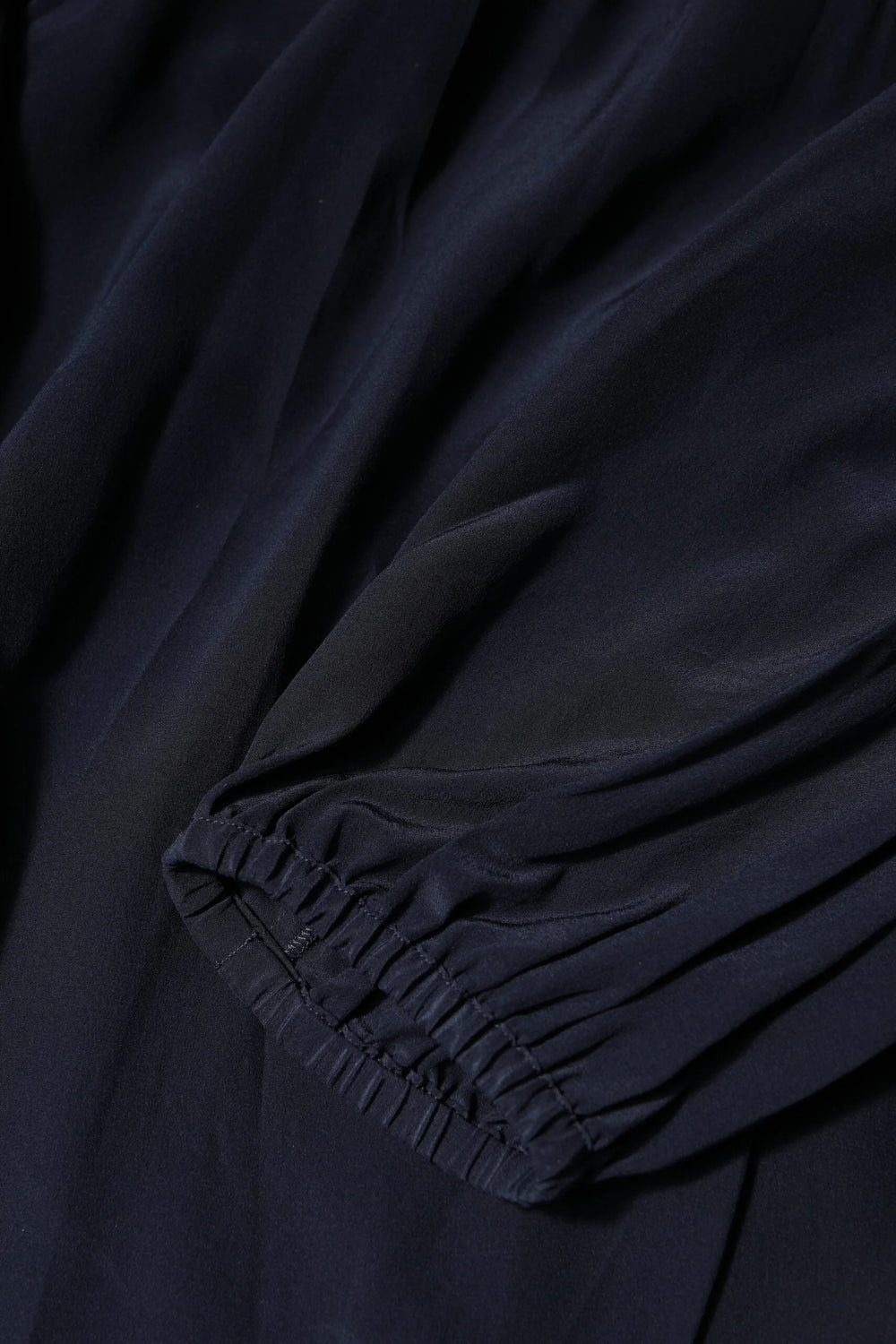 Dolce & Gabbana Blue Silk Mock Neck Long Sleeves Blouse Top - IT40|S - Blouses