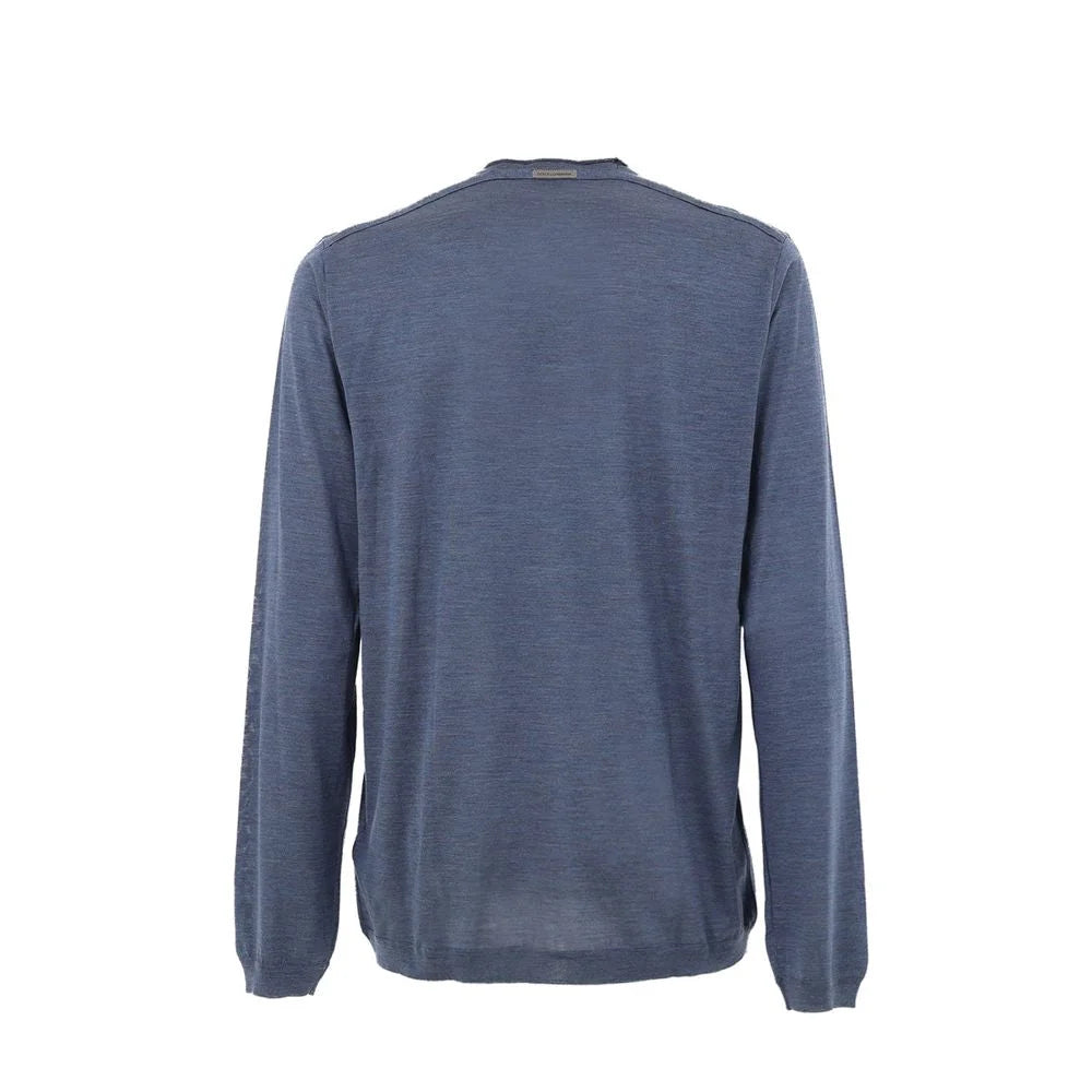 Dolce & Gabbana Blue Silk Sweatshirt - IT52 | XL