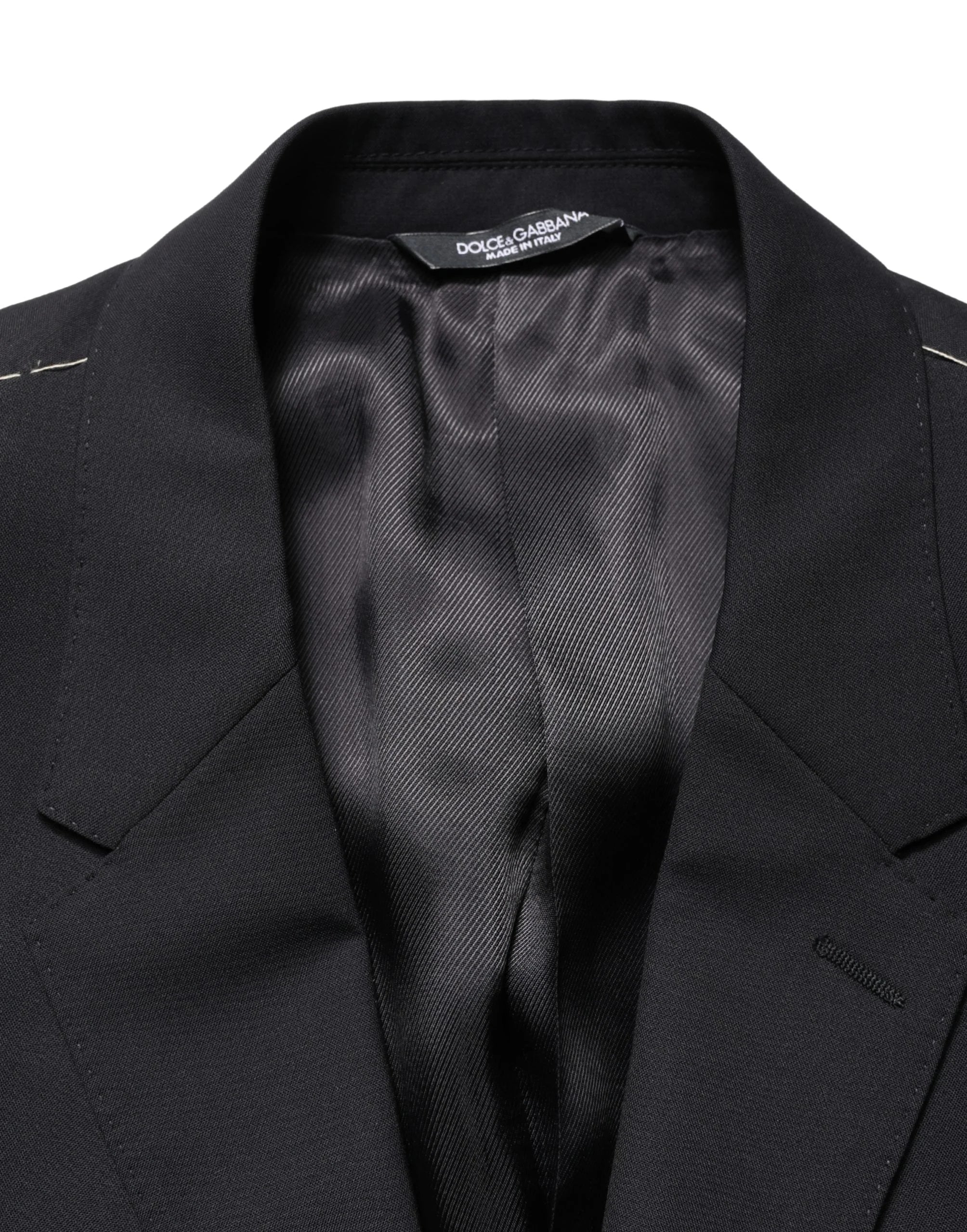 Dolce & Gabbana Blue Single Breasted 2 Button Suit Jacket