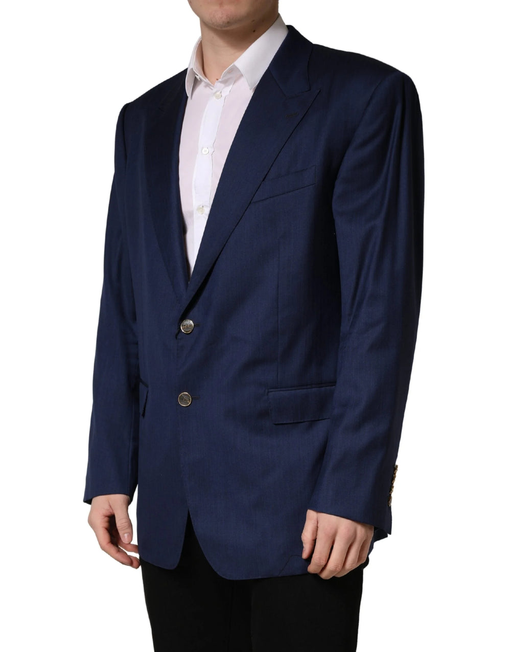 Dolce & Gabbana Blue Single Breasted 2 Button Suit Jacket - IT56 | XXL