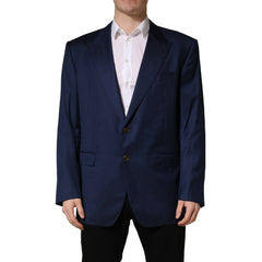 Dolce & Gabbana Blue Single Breasted 2 Button Suit Jacket - IT56 | XXL