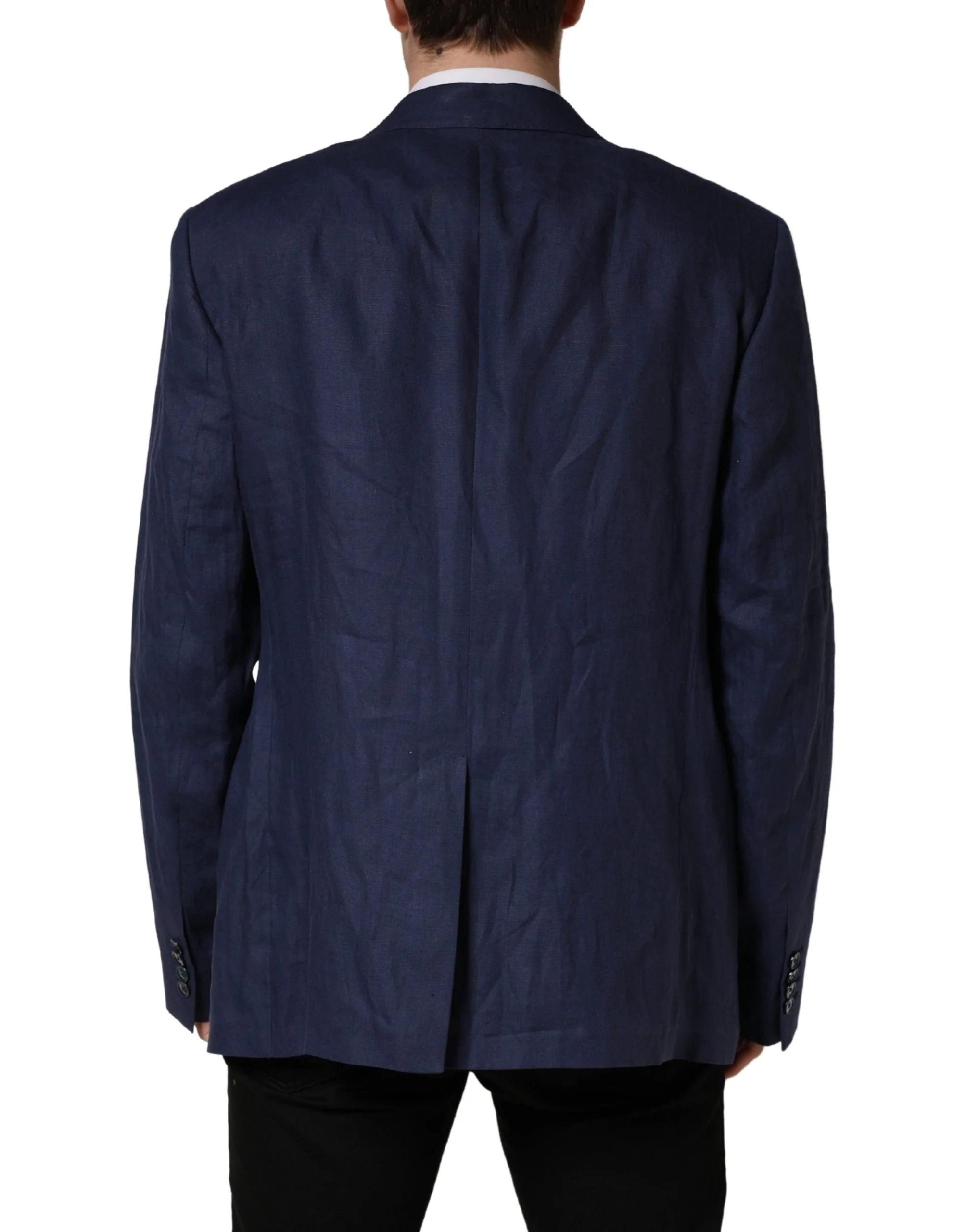 Dolce & Gabbana Blue Single Breasted 2 Button Suit Jacket - IT58 | 3XL