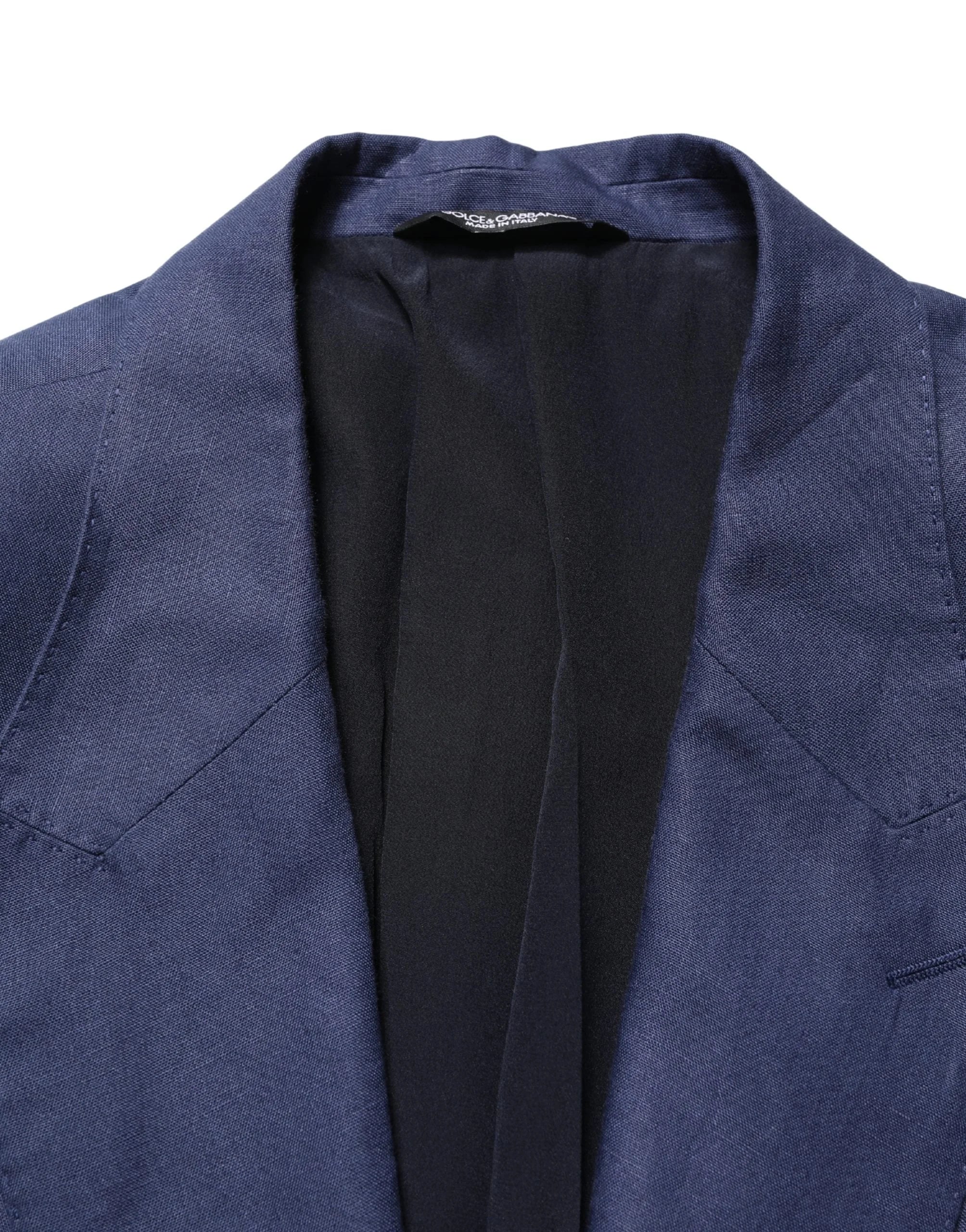 Dolce & Gabbana Blue Single Breasted 2 Button Suit Jacket - IT58 | 3XL