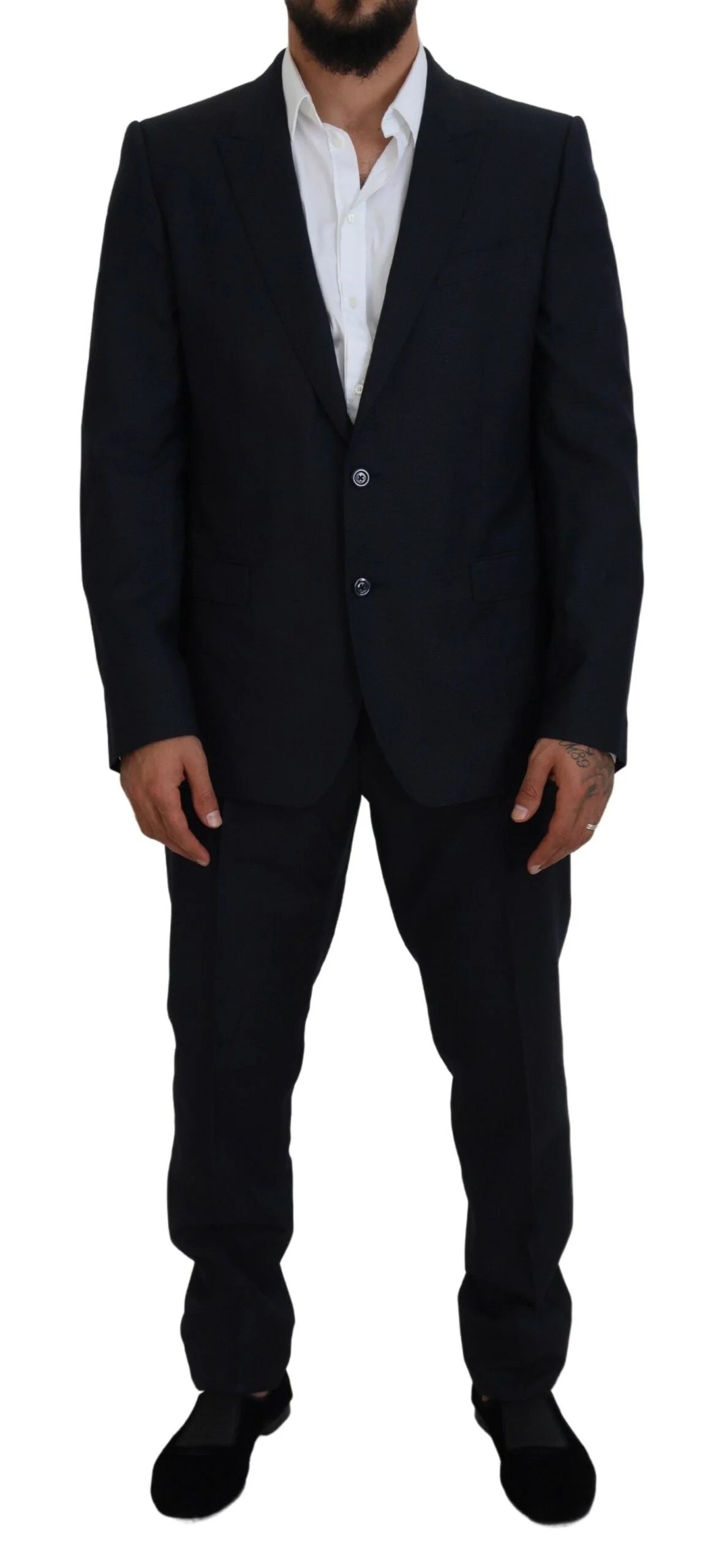 Dolce & Gabbana Blue Single Breasted 2 Piece MARTINI Suit - IT54 | XL - Suits