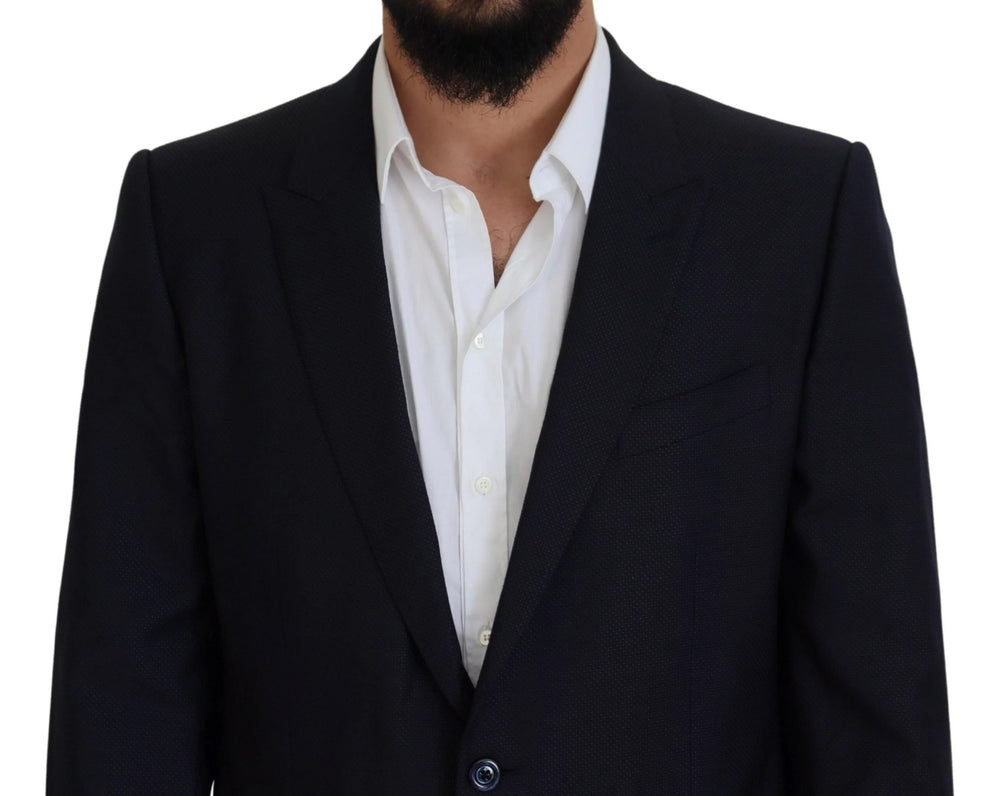 Dolce & Gabbana Blue Single Breasted 2 Piece MARTINI Suit - IT54 | XL - Suits