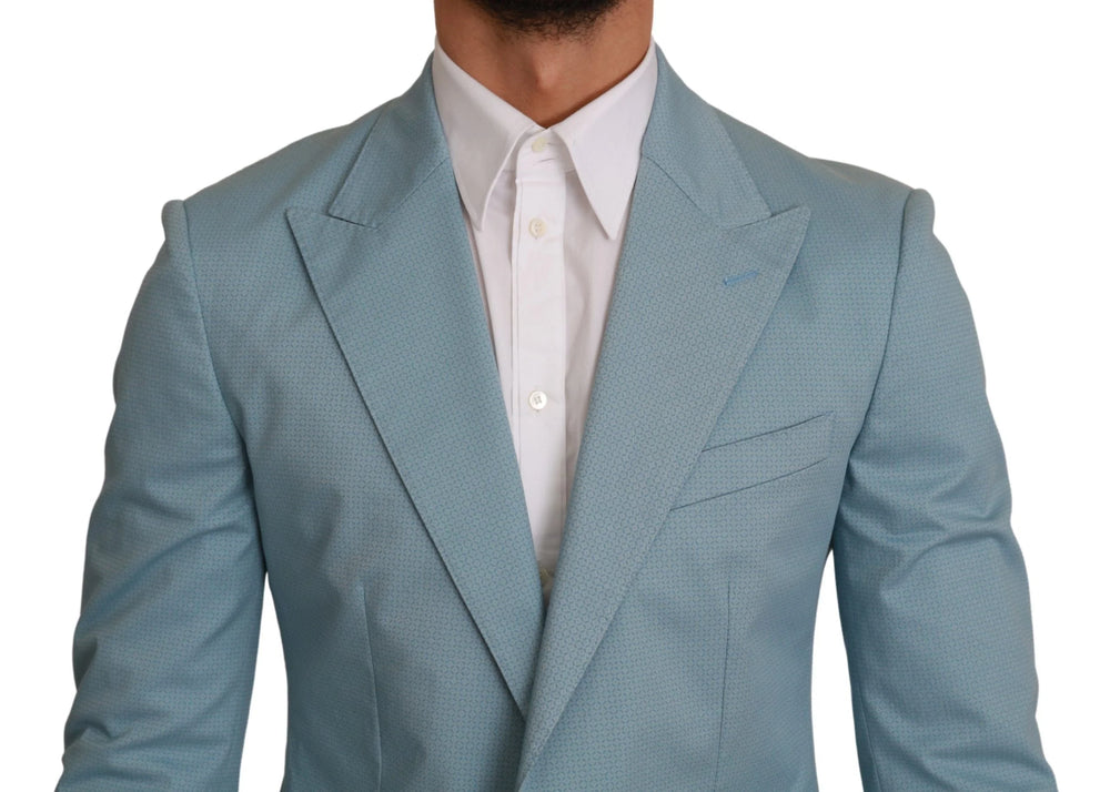 Dolce & Gabbana Blue Slim Fit Coat Jacket MARTINI Blazer - IT48 | M - Sport Jackets