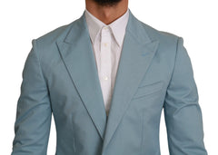 Dolce & Gabbana Blue Slim Fit Coat Jacket MARTINI Blazer - IT48 | M - Sport Jackets