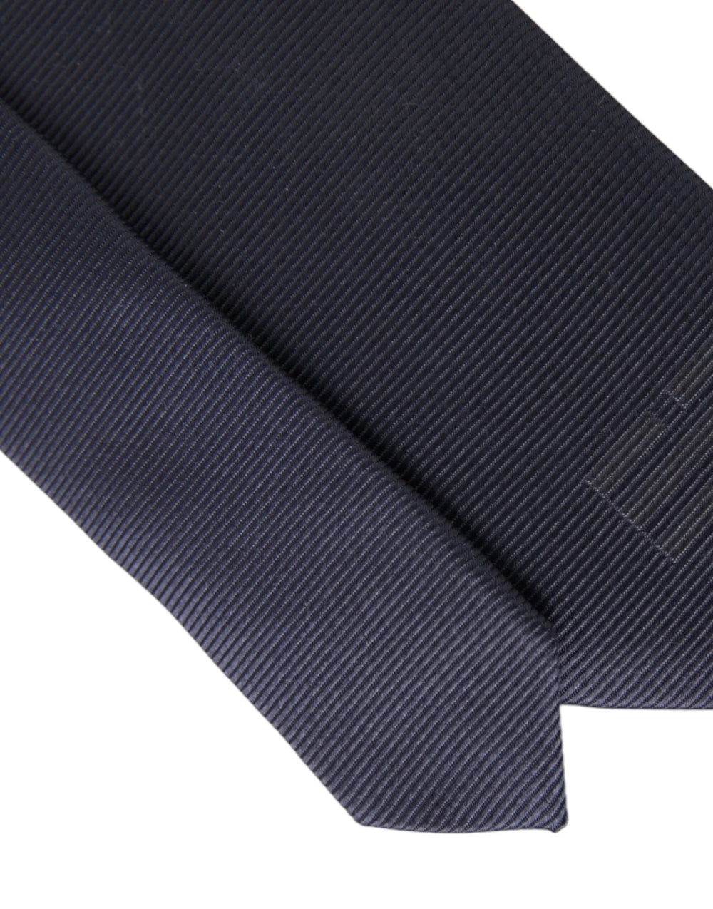 Dolce & Gabbana Blue Solid Silk Adjustable Tie Men - Neckties
