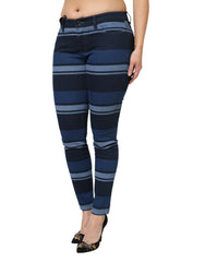 Dolce & Gabbana Blue Striped Cotton Stretch Denim Jeans - IT44 | L