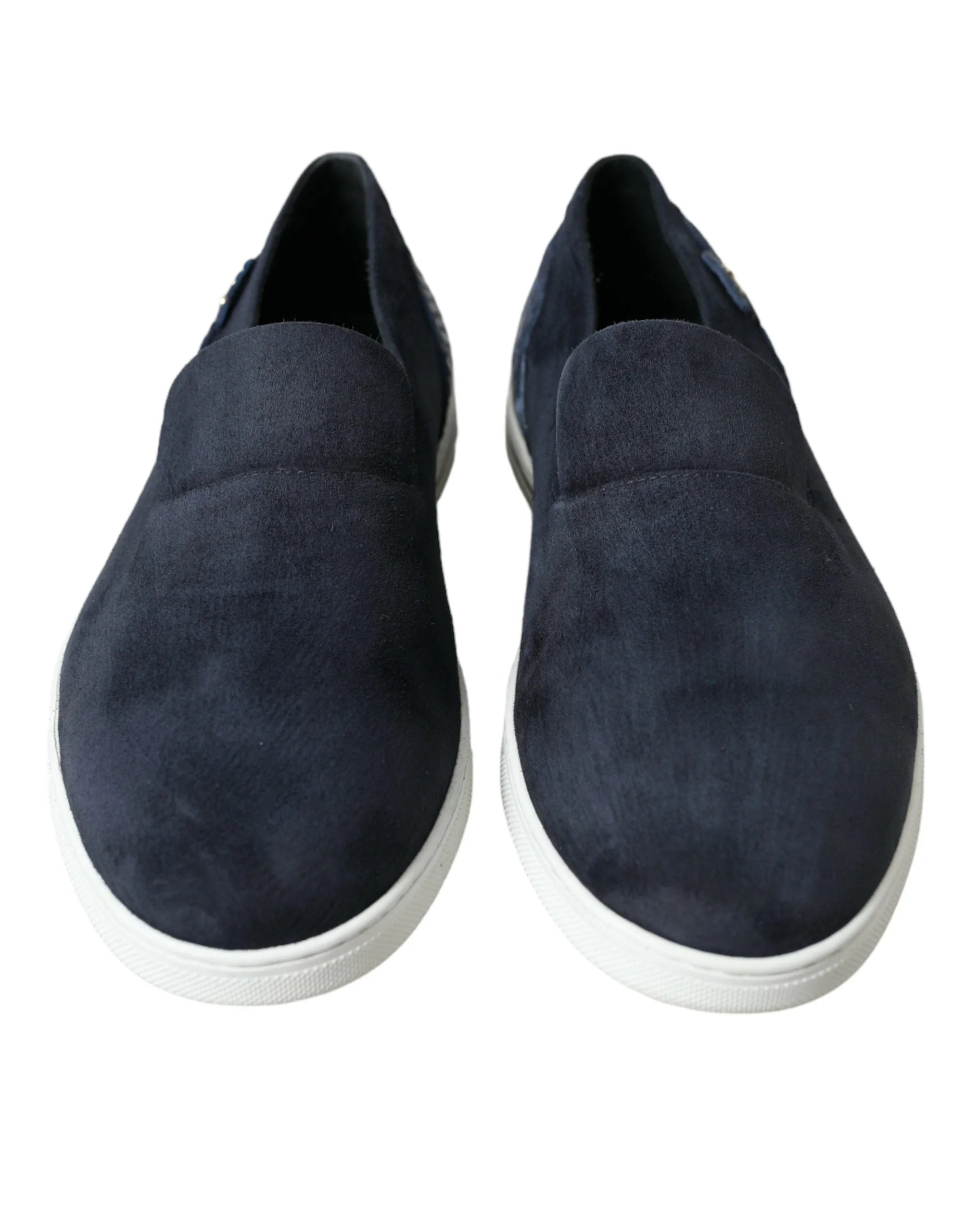 Dolce & Gabbana Blue Suede Caiman Loafers Saint Tropez Shoes - EU39/US6