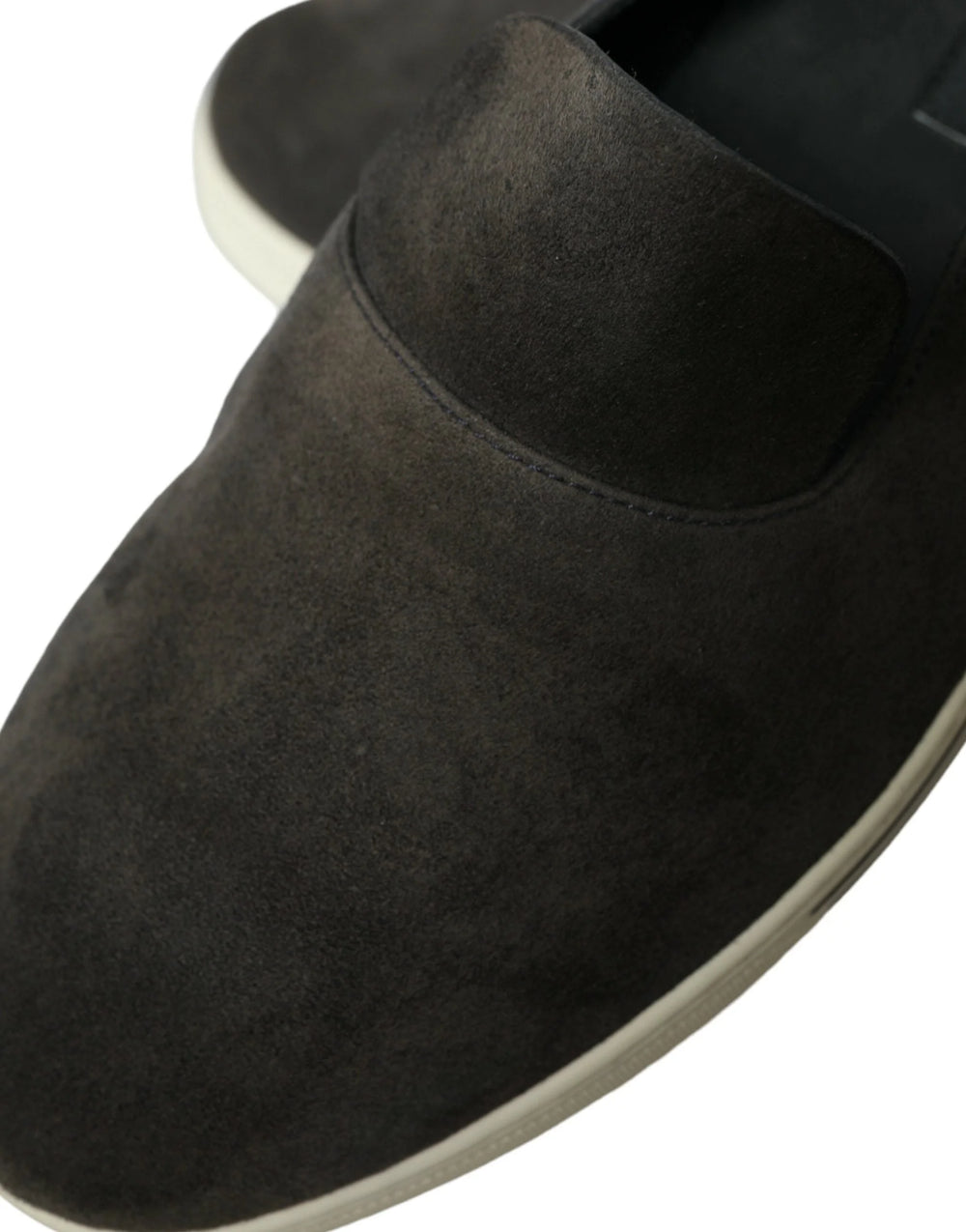 Dolce & Gabbana Blue Suede Caiman Men Loafers Slippers Shoes - EU41/US8 - Flats