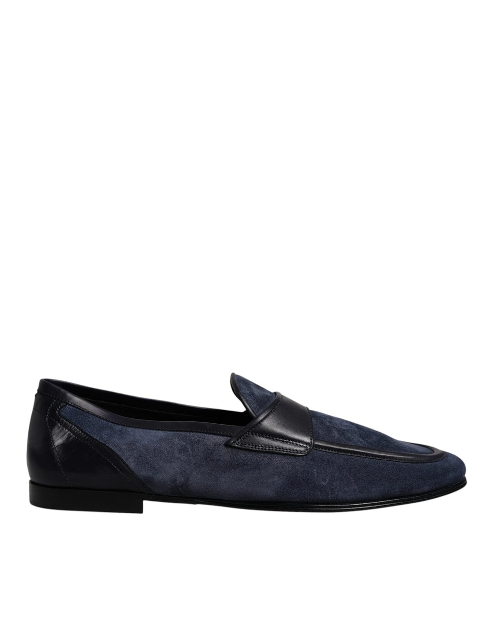 Dolce & Gabbana Blue Suede Leather Shoes Loafer Moccasin Shoes - EU43/US10 - Flats