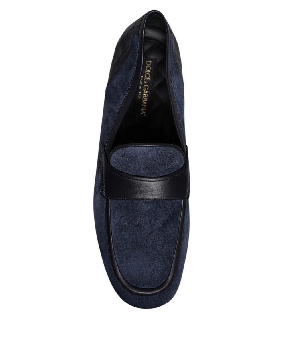 Dolce & Gabbana Blue Suede Leather Shoes Loafer Moccasin Shoes - EU43/US10 - Flats