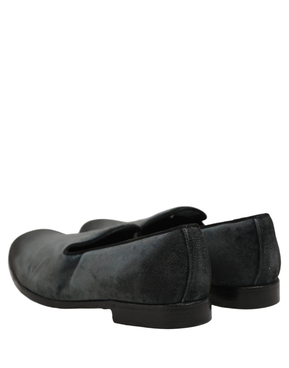 Dolce & Gabbana Blue Suede Slip On Men Slippers Loafers Shoes - EU41/US8