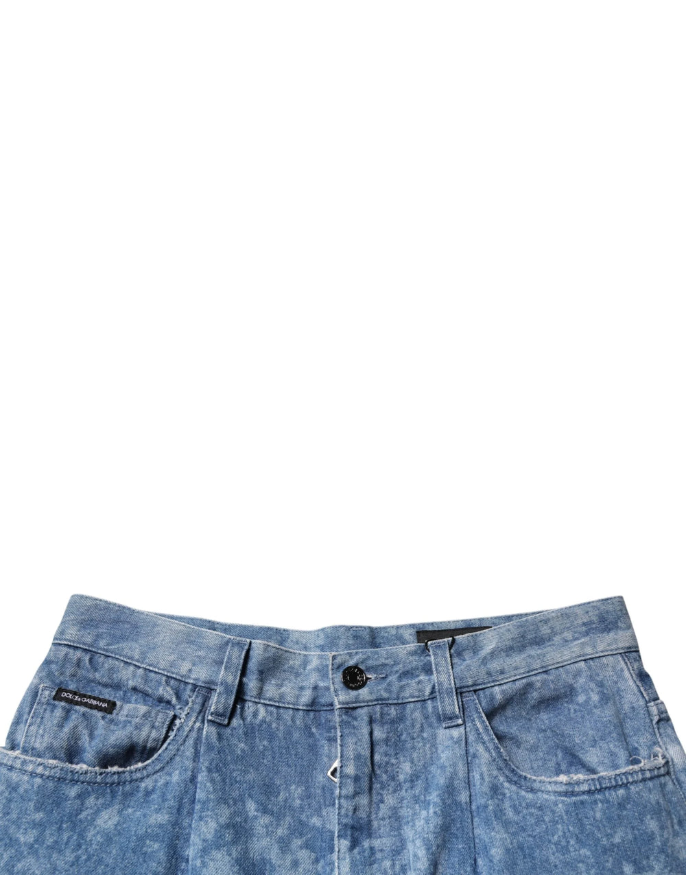 Dolce & Gabbana Blue Tie Dye Cotton Skinny Men Denim Jeans - IT48 | M - Jeans