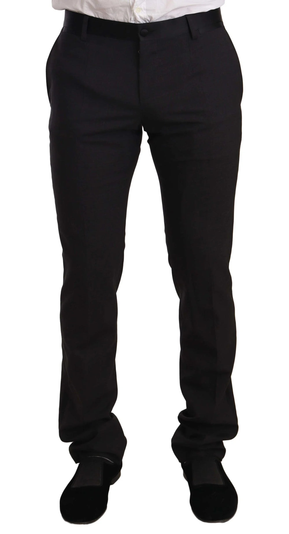 Dolce & Gabbana Blue Velvet Cotton Slim Fit Smoking Suit - IT46 | S - Tuxedos