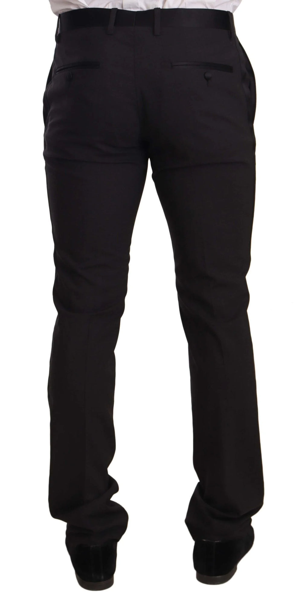 Dolce & Gabbana Blue Velvet Cotton Slim Fit Smoking Suit - IT46 | S - Tuxedos