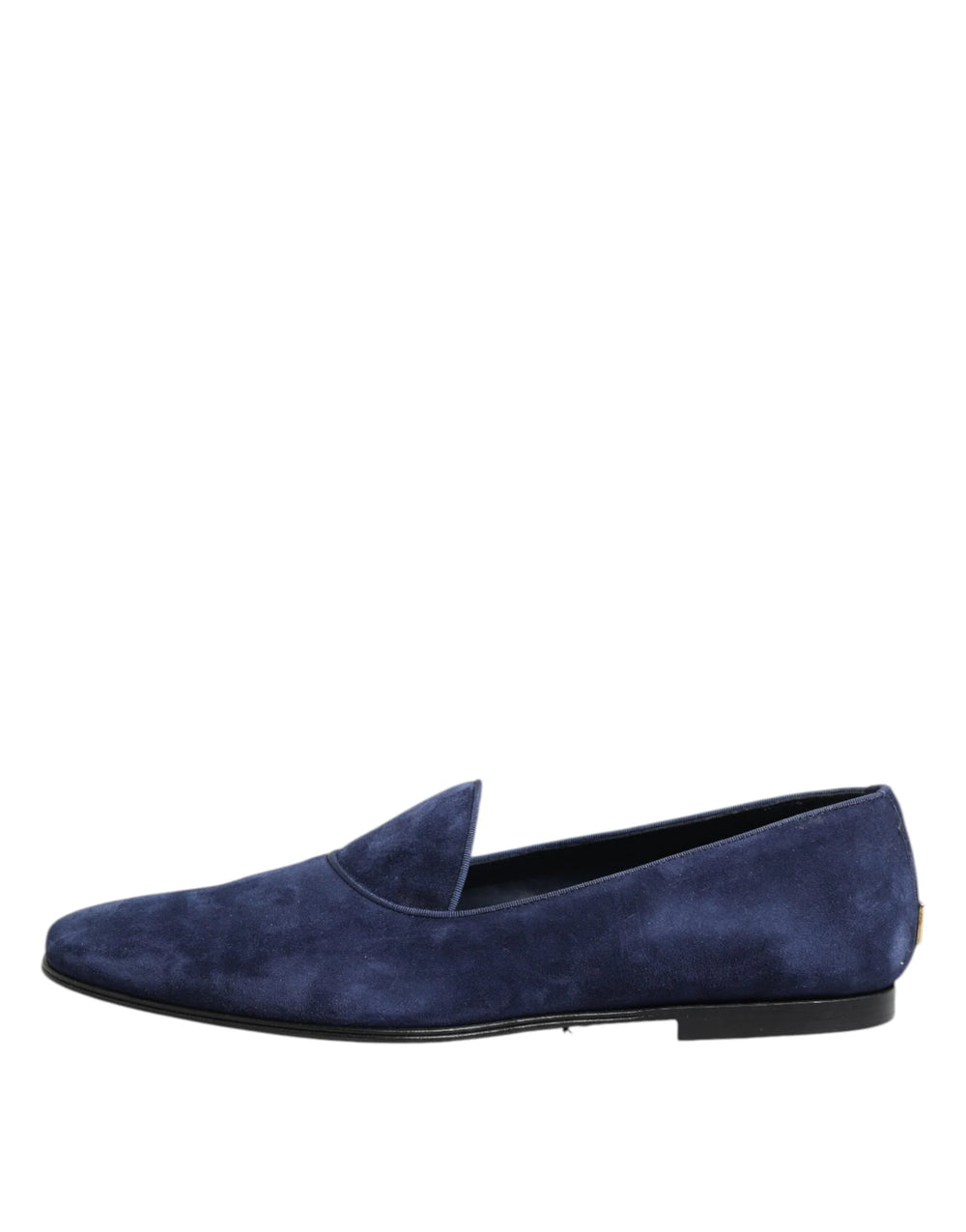 Dolce & Gabbana Blue Velvet DG Logo Loafers Formal Shoes - EU44/US11 - Flats
