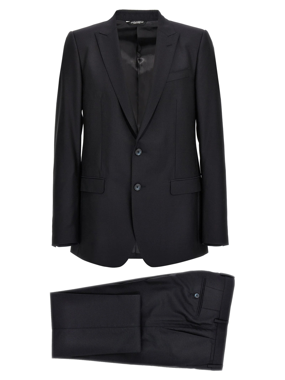 Dolce & Gabbana Blue Virgin Wool Two-Piece Suit - IT56 | XL