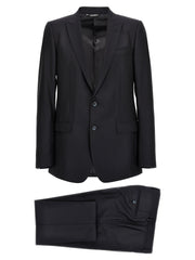 Dolce & Gabbana Blue Virgin Wool Two-Piece Suit - IT56 | XL