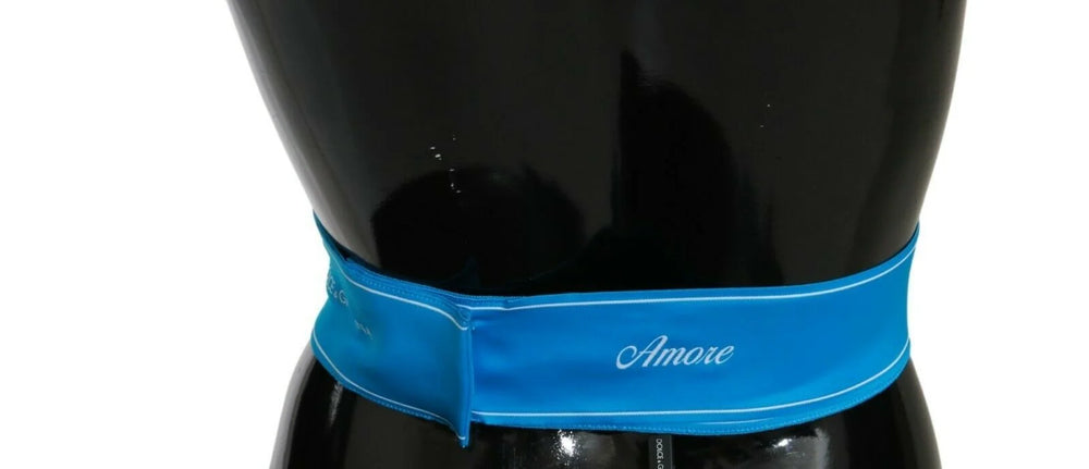 Dolce & Gabbana Blue Waist Ribbon Wide Bow Belt - IT36 | XS - Belts
