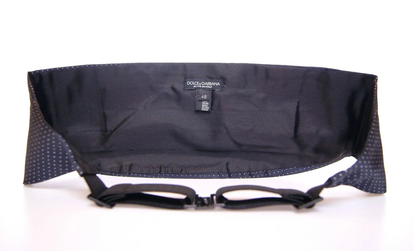 Dolce & Gabbana Blue Waist Smoking Tuxedo Cummerbund Belt - Suspenders