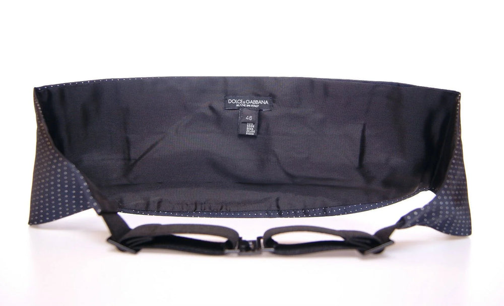 Dolce & Gabbana Blue Waist Smoking Tuxedo Cummerbund Belt - Suspenders