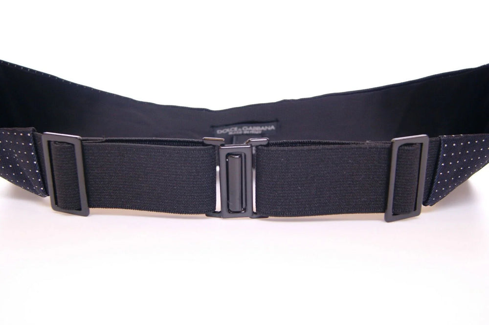 Dolce & Gabbana Blue Waist Smoking Tuxedo Cummerbund Belt - Suspenders
