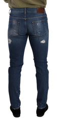 Dolce & Gabbana Blue Wash Cotton Stretch Slim Fit Denim Jeans - IT48 | M - Jeans
