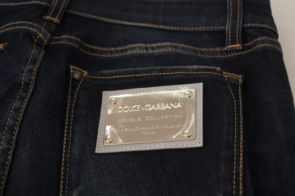 Dolce & Gabbana Blue Wash Slim Skinny Denim Cotton Stretch Jeans - IT40|S - Jeans