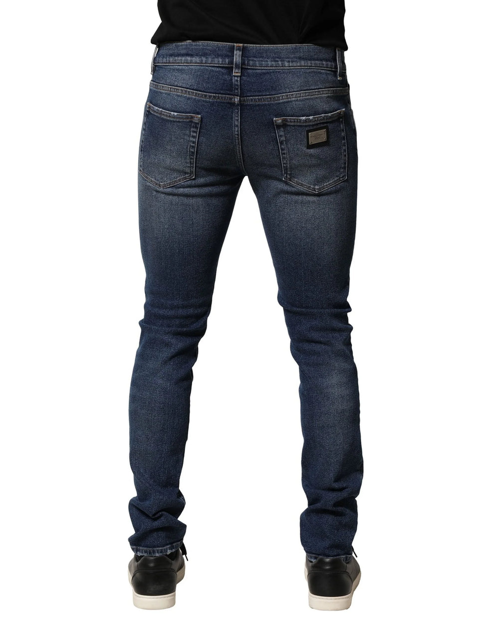 Dolce & Gabbana Blue Washed Skinny Cotton Denim Jeans - IT48 | M - Jeans