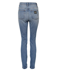 Dolce & Gabbana Blue Washed Skinny High Waist Denim Jeans - IT40|S
