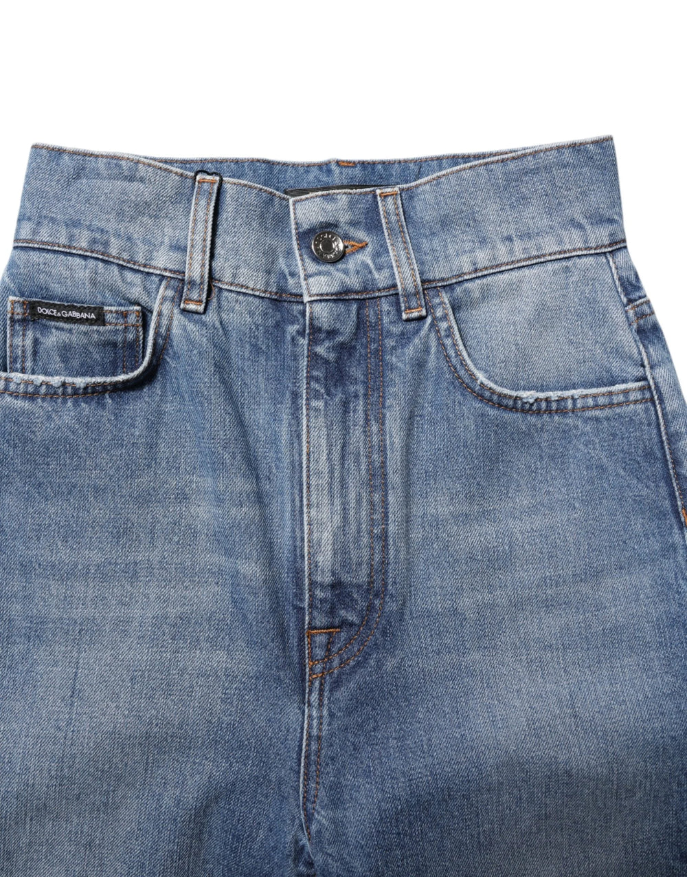 Dolce & Gabbana Blue Washed Skinny High Waist Denim Jeans - IT40|S - Jeans