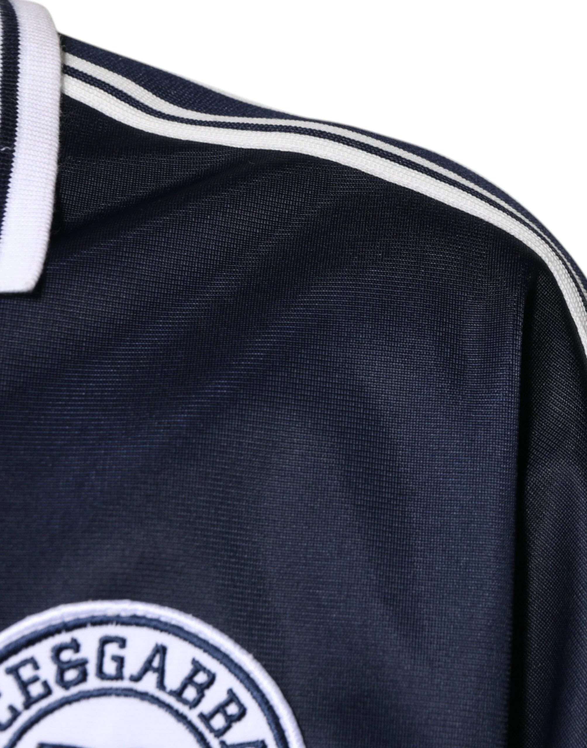 Dolce & Gabbana Blue White Milano Long Sleeve Jersey T-shirt - IT48 | M - T-Shirts