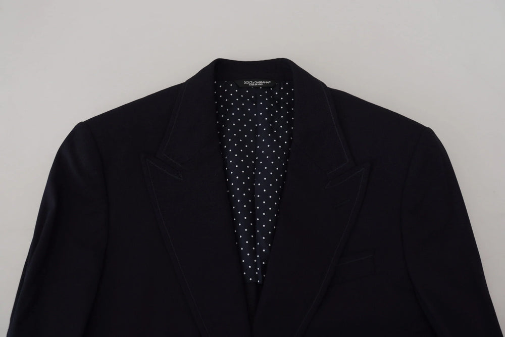 Dolce & Gabbana Blue Wool Formal Taormina Blazer - IT48 | M - Sport Jackets