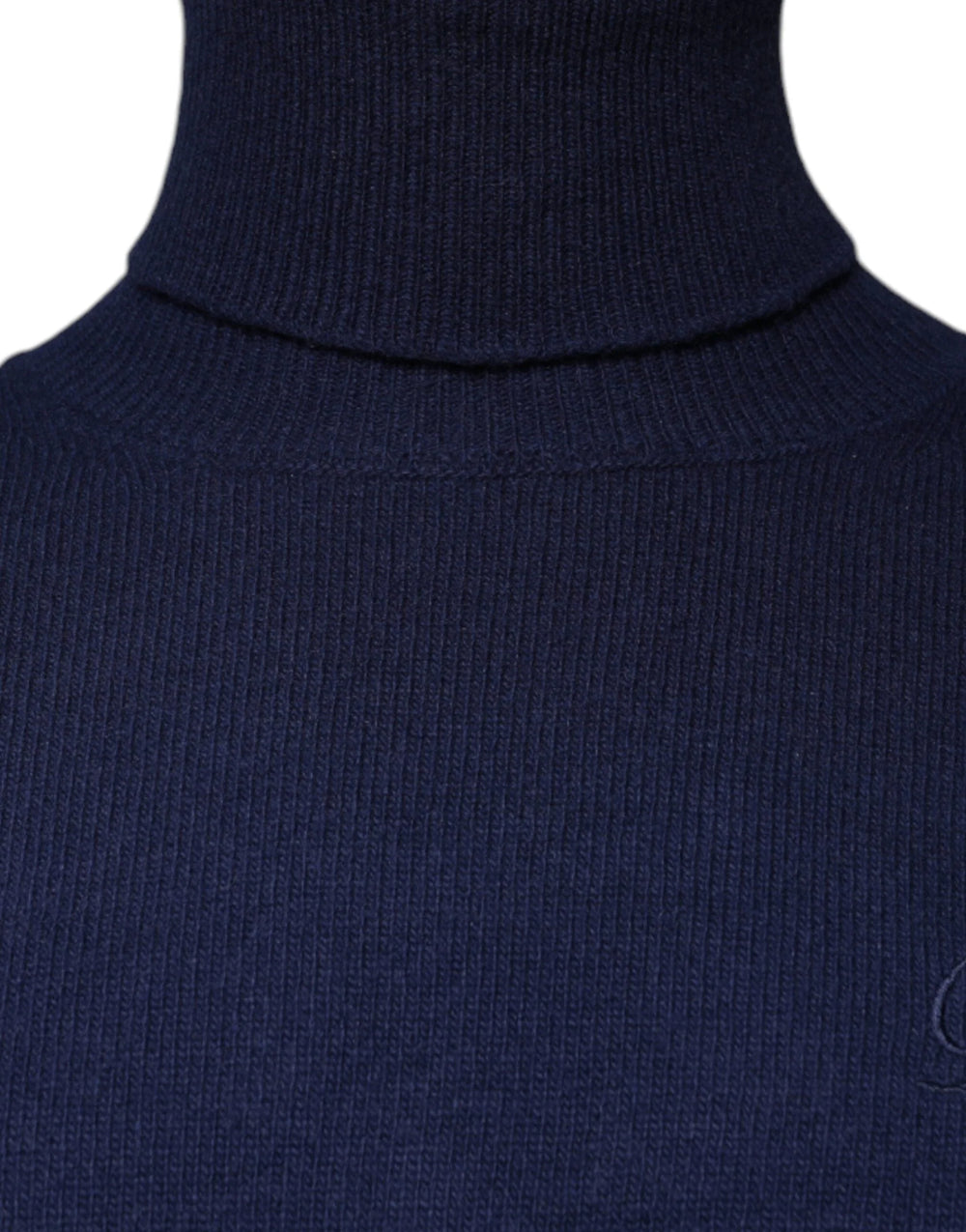Dolce & Gabbana Blue Wool Knit Turtleneck Pullover Sweater - IT48 | M - Sweaters