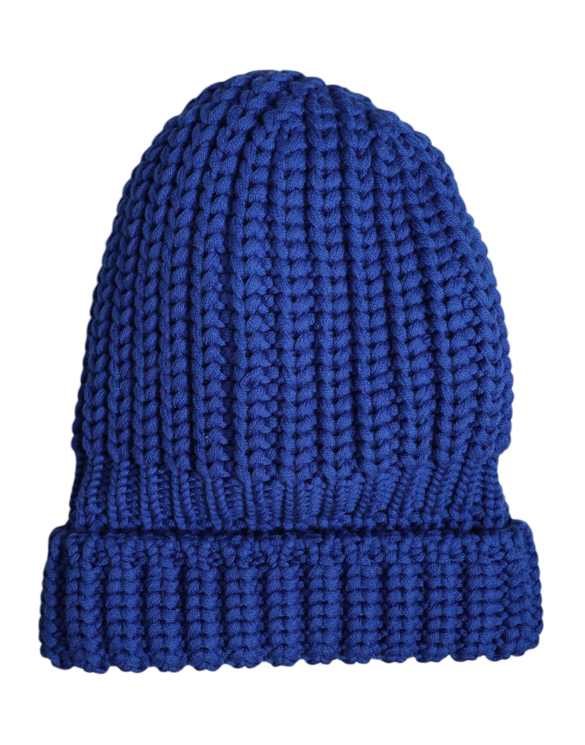 Dolce & Gabbana Blue Wool Knitted Winter Beanie Hat - Beanies