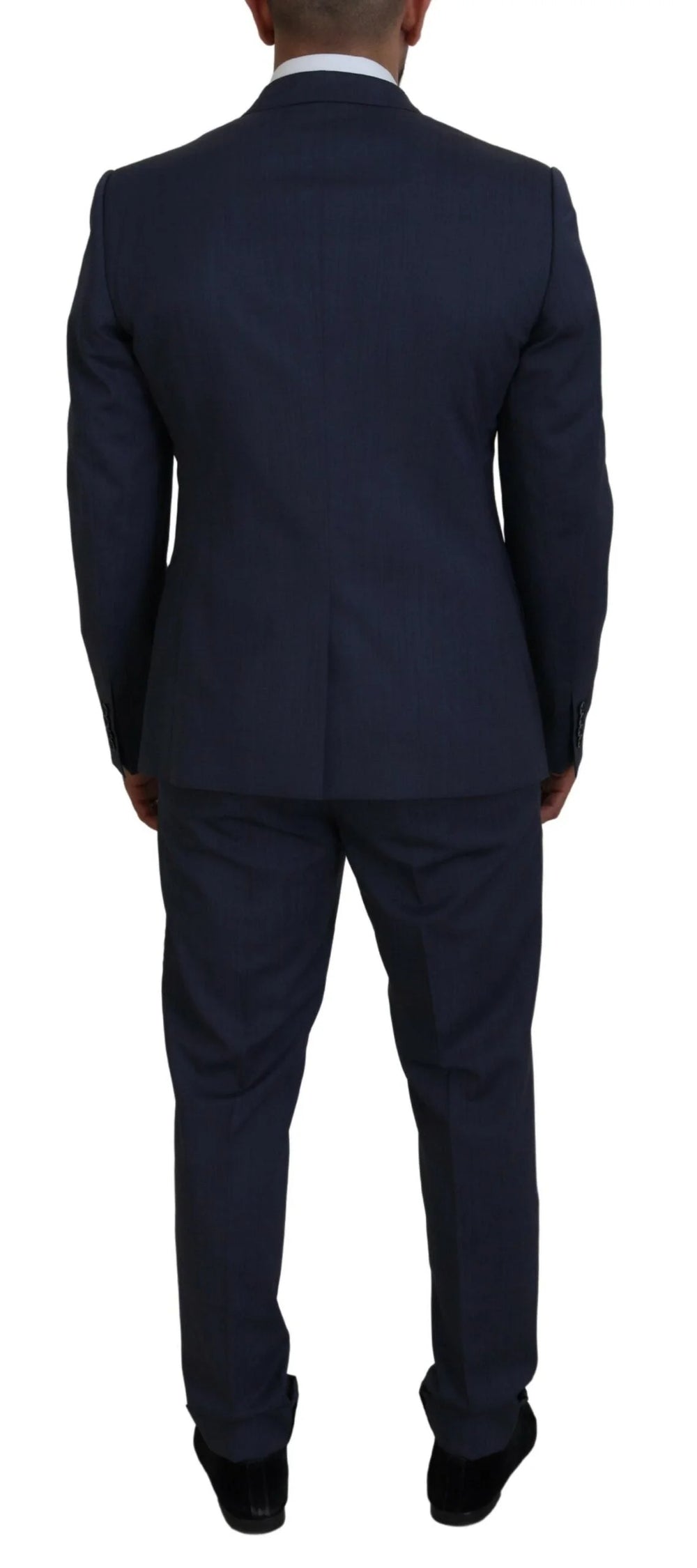 Dolce & Gabbana Blue Wool MARTINI 2 Piece Slim Fit Suit - IT54 | XL - Pant Suits