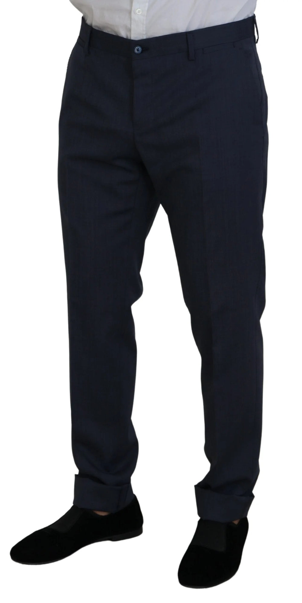Dolce & Gabbana Blue Wool MARTINI 2 Piece Slim Fit Suit - IT54 | XL - Pant Suits