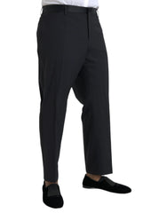 Dolce & Gabbana Blue Wool Men Skinny Dress Pants - IT58 | XXL - Trousers