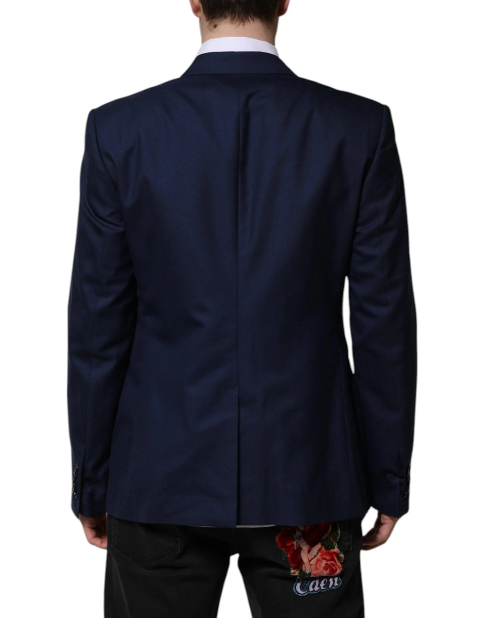 Dolce & Gabbana Blue Wool Single Breasted Suit Coat Blazer - IT54 | XL - Sport Jackets
