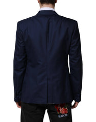 Dolce & Gabbana Blue Wool Single Breasted Suit Coat Blazer - IT54 | XL - Sport Jackets