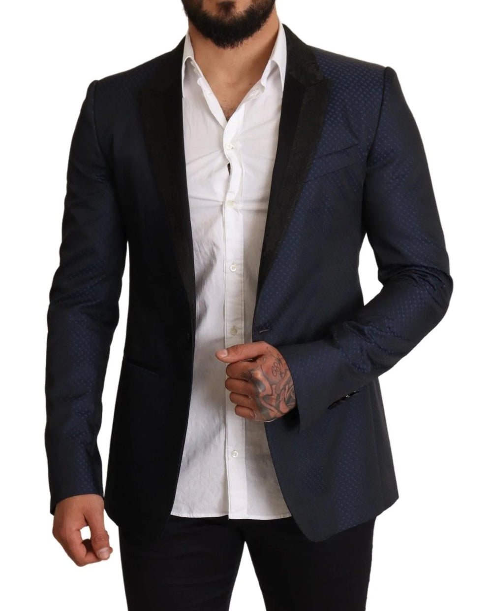 Dolce & Gabbana Blue Wool Slim Fit MARTINI Blazer Jacket - IT48 | M - Sport Jackets