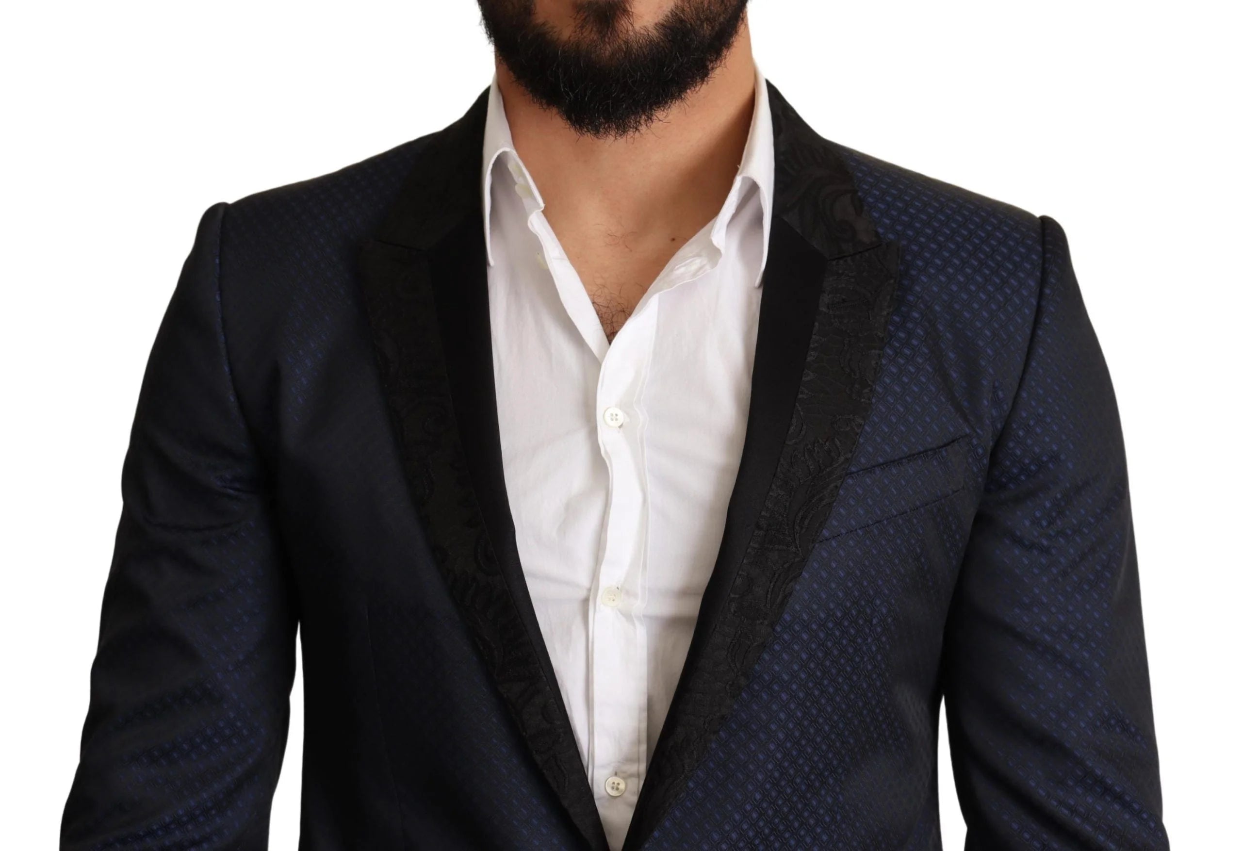 Dolce & Gabbana Blue Wool Slim Fit MARTINI Blazer Jacket - IT48 | M - Sport Jackets