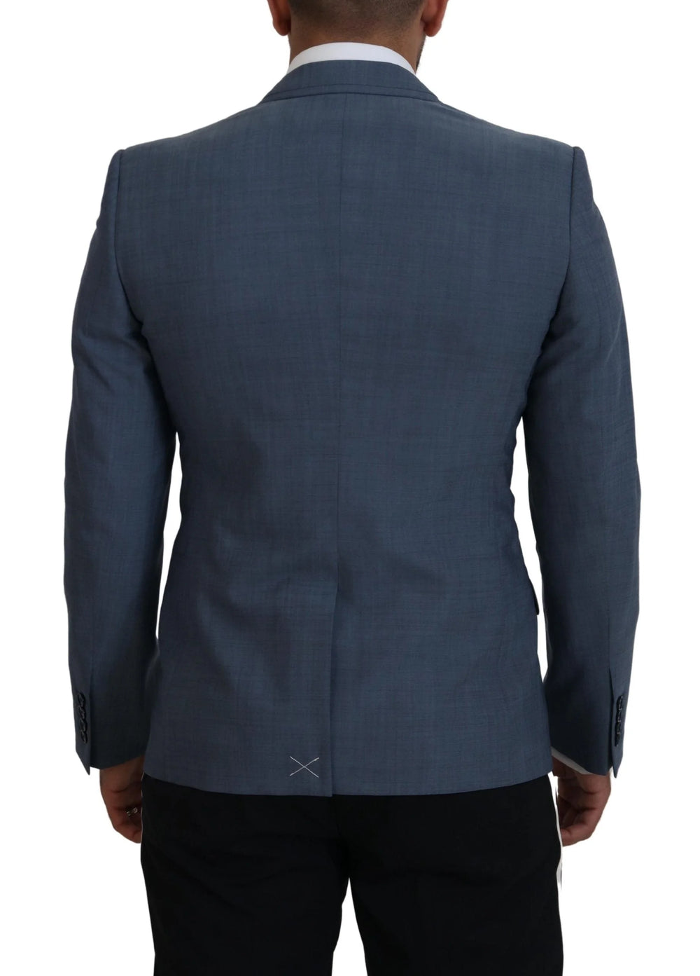 Dolce & Gabbana Blue Wool Stretch Slim Fit Jacket Blazer - Sport Jackets