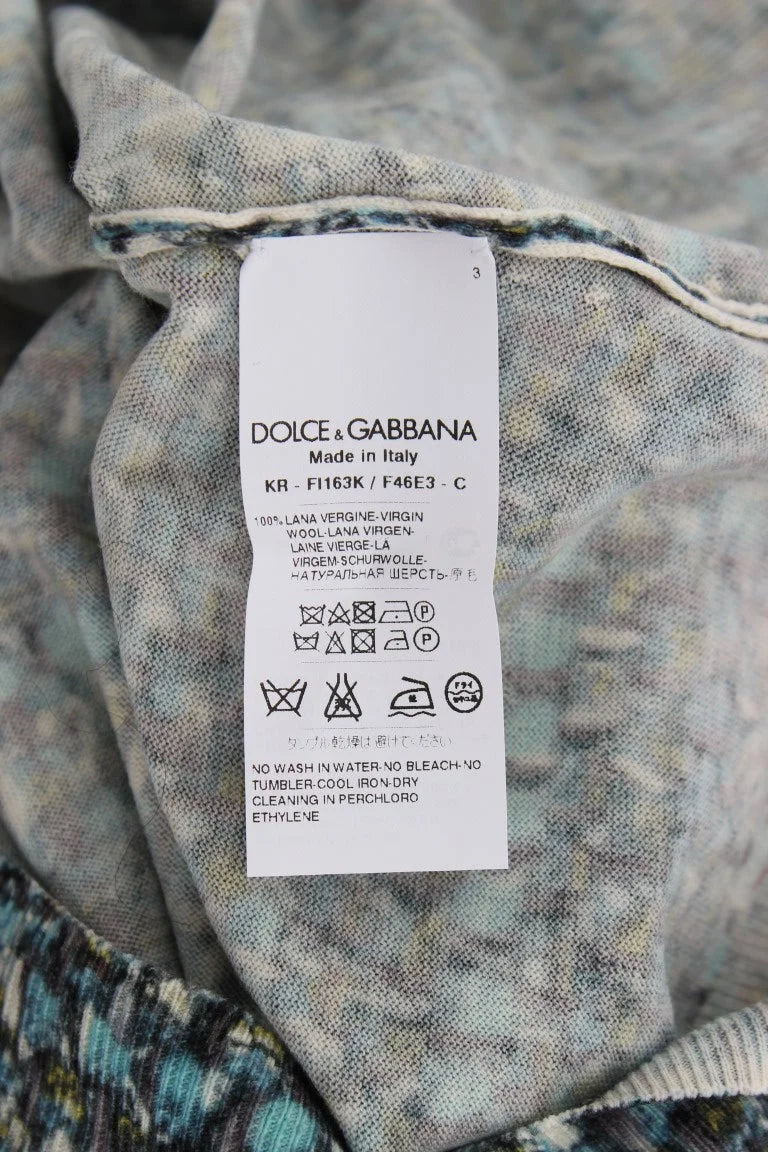 Dolce & Gabbana Blue Wool Sweater Sleeveless Pullover - Sweaters