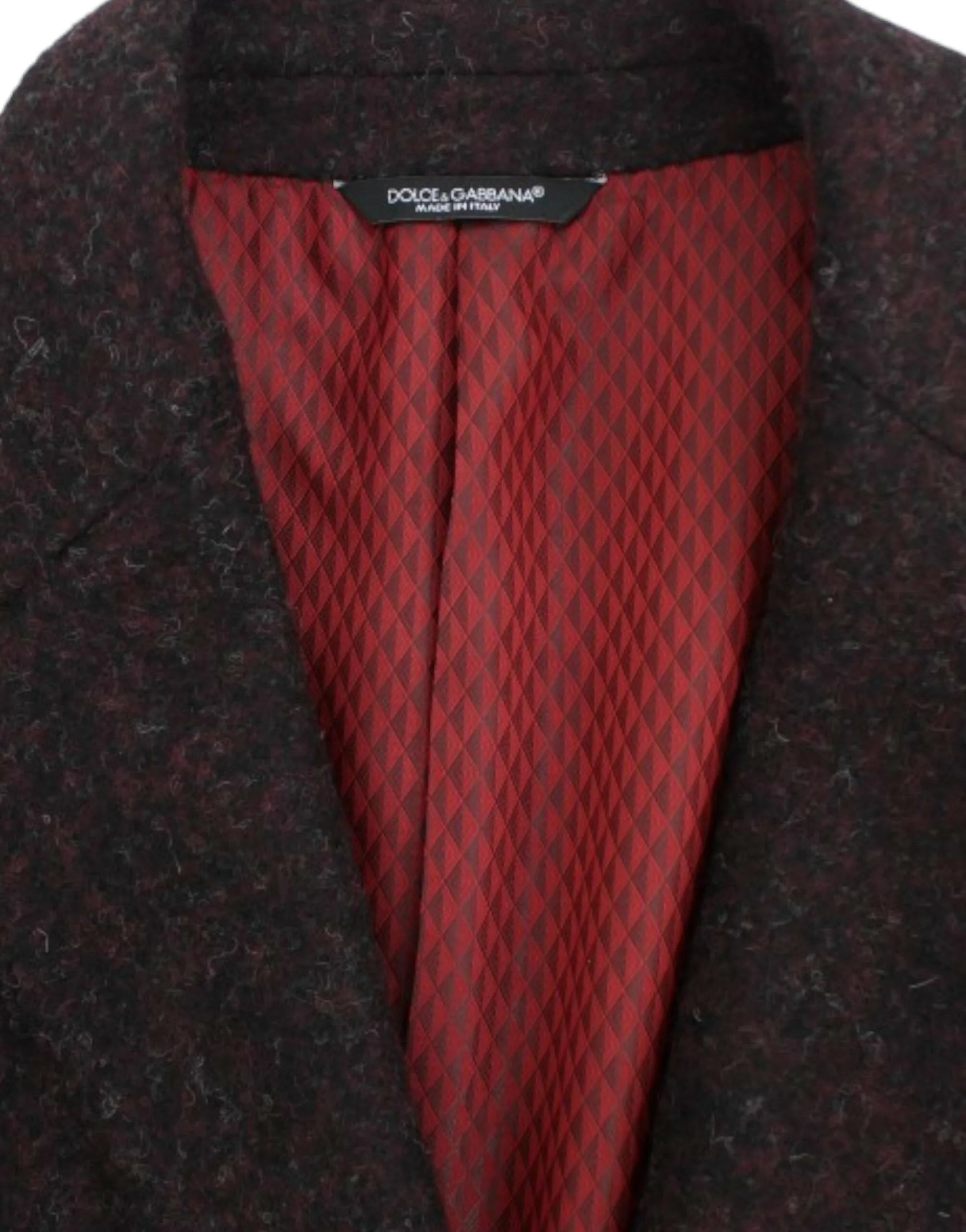 Dolce & Gabbana Bordeaux alpaga two button blazer - IT48 | M - Sport Jackets