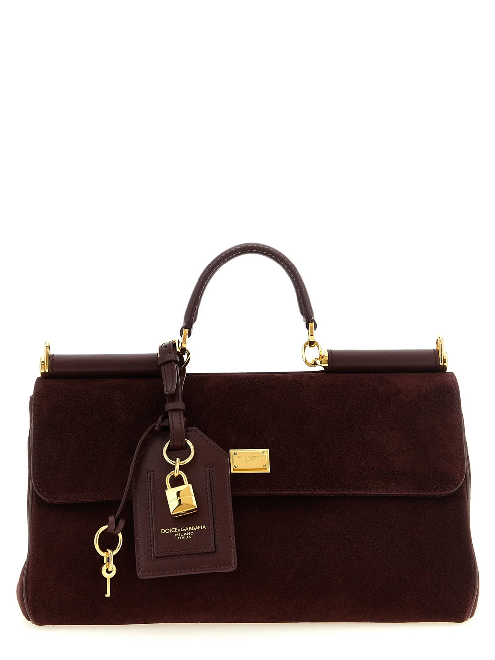 Dolce & Gabbana Bordeaux Calfskin Handbag