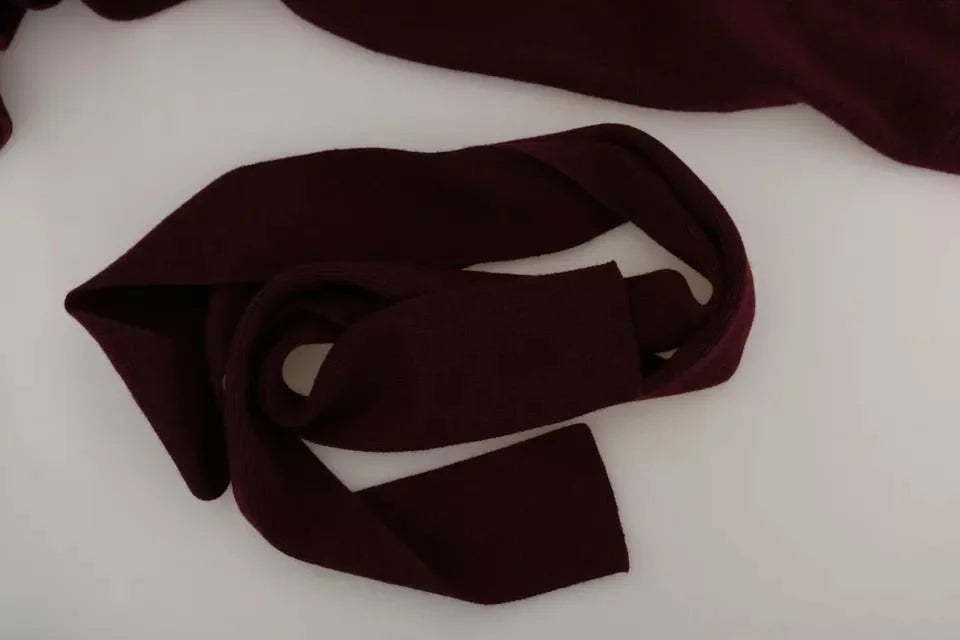 Dolce & Gabbana Bordeaux Cashmere Crown Cardigan Sweater - IT48 | M - Cardigans